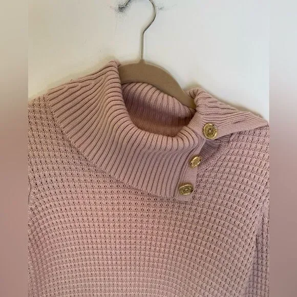 Calvin Klein Pink Cowl Neck Sweater size small - Picture 2 of 5